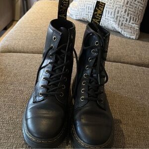 Dr. Martens Black Combat Boots Zavala Style